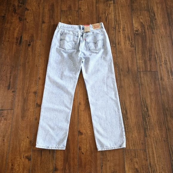 Levi's Women’s Low Pro Straight Leg Blue Jeans Light Wash Cotton Size 30 NWT - Picture 7 of 14